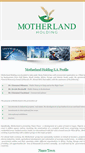 Mobile Screenshot of motherlandholding.com