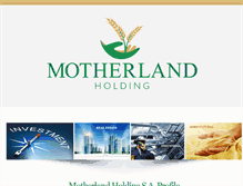 Tablet Screenshot of motherlandholding.com